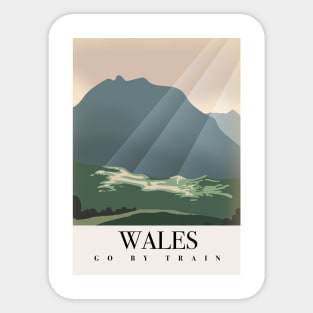 Wales Go By Train Sticker